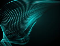 Abstrakta ljusa krabba linjer på ett mörkt - för teknologiillustration för blå bakgrund futuristisk design modellen av våglinjen stock illustrationer Abstrakta ljusa krabba linjer på ett mörkt - för teknologiillustration för blå bakgrund futuristisk design modellen av våglinjen stock illustrationer