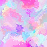 Abstrakte befleckte des babyrosas des quadratischen Hintergrundes nette Pastellblaue gelb-orangee Farbe - moderne Malereikunst - lizenzfreie abbildung Abstrakte befleckte des babyrosas des quadratischen Hintergrundes nette Pastellblaue gelb-orangee Farbe - moderne Malereikunst - lizenzfreie abbildung