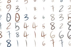 Abstrakte Begriffshandgezogene Zahlen Symbol, Text, kreatives u. Hintergrund vektor abbildung Abstrakte Begriffshandgezogene Zahlen Symbol, Text, kreatives u. Hintergrund vektor abbildung