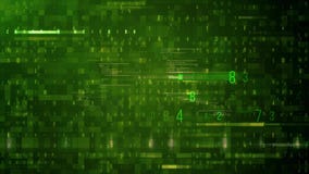 Abstrakter Matrixwürfel, der eine Quelle von Binärzahlen und Netz von nahtlosem Digital-Hintergrund umgibt stock video footage Abstrakter Matrixwürfel, der eine Quelle von Binärzahlen und Netz von nahtlosem Digital-Hintergrund umgibt stock video footage