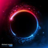 Abstraktes futuristisches Bild des Raumes Leerer Platz für Text Kometen, Planeten und Sterne die Energie der Bewegung Verschieden vektor abbildung Abstraktes futuristisches Bild des Raumes Leerer Platz für Text Kometen, Planeten und Sterne die Energie der Bewegung Verschieden vektor abbildung