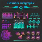 Abstraktes futuristisches infographics stock abbildung Abstraktes futuristisches infographics stock abbildung