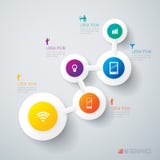 Abstraktes infographics Schablonendesign. stock abbildung Abstraktes infographics Schablonendesign. stock abbildung