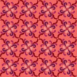 Abstraktes rosa und rotes geometrisches nahtloses Mit Blumente vektor abbildung Abstraktes rosa und rotes geometrisches nahtloses Mit Blumente vektor abbildung