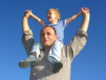 Abuelo con el nieto Abuelo con el nieto