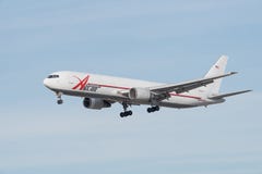 ABXAir Beoing 767 zerstreut stockbilder ABXAir Beoing 767 zerstreut stockbilder