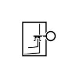 Access black icon concept. Access flat vector symbol, sign, illustration. stock illustration Access black icon concept. Access flat vector symbol, sign, illustration. stock illustration
