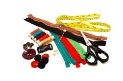 Accessory Kit For Sewing Royalty Free Stock Photography