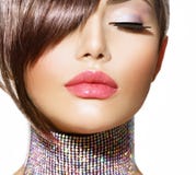 Acconciatura. Bellezza Girl di modello immagine stock Acconciatura. Bellezza Girl di modello immagine stock