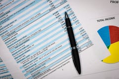 Accounting business concept. Accounting report and financial statement. royalty free stock photo Accounting business concept. Accounting report and financial statement. royalty free stock photo