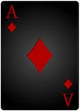 Ace of diamonds card stock image. Image of casino, blackjack - 65520321