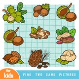 Achado dois as mesmas imagens, jogo da educação ilustração stock Achado dois as mesmas imagens, jogo da educação ilustração stock
