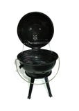 Acier inoxydable de charbon de bois de barbecue original extérieur portatif de gril faisant cuire des biftecks, des hamburgers, l photos stock Acier inoxydable de charbon de bois de barbecue original extérieur portatif de gril faisant cuire des biftecks, des hamburgers, l photos stock