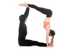 Acroyoga, handstand stock images Acroyoga, handstand stock images