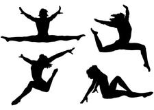 Active Woman Silhouettes