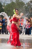 Actresses Performing In The Water-splashing Festival Stock Images