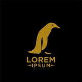 Adelie-Pinguinlogoikonen-Entwurfsillustration vektor abbildung Adelie-Pinguinlogoikonen-Entwurfsillustration vektor abbildung