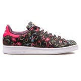 stan smith black floral