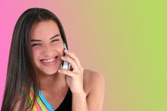 Adolescente bonito com telemóvel Imagem de Stock Adolescente bonito com telemóvel Imagem de Stock