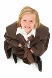 Adorable 7 Year Old Girl in Suit stock photo Adorable 7 Year Old Girl in Suit stock photo