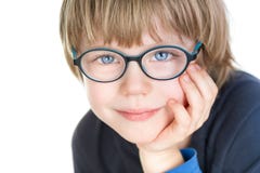 Adorable cute boy with glasses - portrait stock photos Adorable cute boy with glasses - portrait stock photos