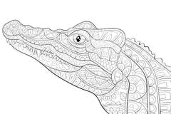 Download Coloring Book Crocodile Image 2 Stock Vector ...
