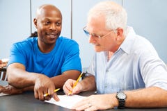 Adult Ed - Homework Help stock image Adult Ed - Homework Help stock image