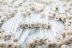 Advice word written on wood block. Wooden ABC royalty free stock photo Advice word written on wood block. Wooden ABC royalty free stock photo