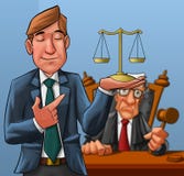 Advocaat en rechter stock illustratie Advocaat en rechter stock illustratie