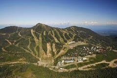 Aerial Image Of Mt. Washington Alpine Ski Resort, BC, Canada Royalty Free Stock Photo Aerial Image Of Mt. Washington Alpine Ski Resort, BC, Canada Royalty Free Stock Photo