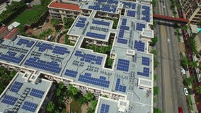 Aerial solar power video