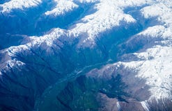 Aerial view of alps in summer. Royalty Free Stock Images Aerial view of alps in summer. Royalty Free Stock Images