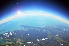Aerial view of the earth Stock Image Aerial view of the earth Stock Image