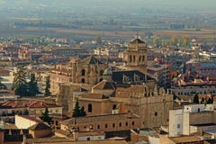 Aerial view on Granada cathedral stock image Aerial view on Granada cathedral stock image