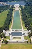 Aerial view of Lincoln memorial in Washington DC stock image Aerial view of Lincoln memorial in Washington DC stock image