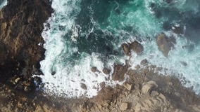 Aerial View of Ocean and Northern California Coast