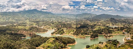 Aerial View Of Guatape, Penol, Dam Lake In Colombia. Stock Photo Aerial View Of Guatape, Penol, Dam Lake In Colombia. Stock Photo