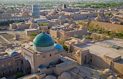 Aerial View Of Old Town In Khiva, Uzbekistan Royalty Free Stock Images Aerial View Of Old Town In Khiva, Uzbekistan Royalty Free Stock Images