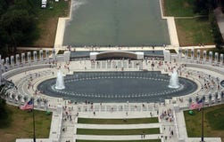 Aerial View Of WWII Memorial Royalty Free Stock Photography