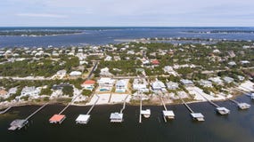 Aerial view of florabama beaches stock image Aerial view of florabama beaches stock image