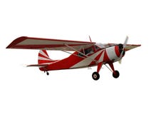Aeroplano rosso, isolato illustrazione di stock Aeroplano rosso, isolato illustrazione di stock