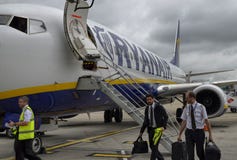 Aeropuerto de Standsted, Reino Unido 14 de junio de 2018 Dos Ryanair imágenes de archivo libres de regalías Aeropuerto de Standsted, Reino Unido 14 de junio de 2018 Dos Ryanair imágenes de archivo libres de regalías
