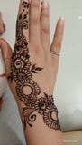 Aesthetic Mehandi design draw at home royalty free stock images Aesthetic Mehandi design draw at home royalty free stock images