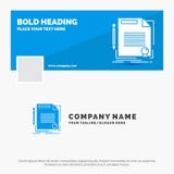Affaires bleues Logo Template pour l'accord, contrat, affaire, document, papier Conception de banni?re de chronologie de Facebook illustration libre de droits Affaires bleues Logo Template pour l'accord, contrat, affaire, document, papier Conception de banni?re de chronologie de Facebook illustration libre de droits