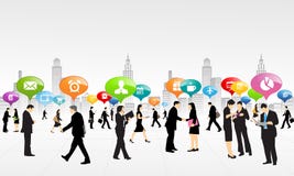 Affare del lavoro sociale illustrazione vettoriale Affare del lavoro sociale illustrazione vettoriale