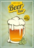 Affiche de bière de vintage illustration de vecteur Affiche de bière de vintage illustration de vecteur