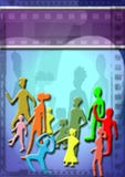 Affiche grunge d'argile d'enfants illustration libre de droits Affiche grunge d'argile d'enfants illustration libre de droits
