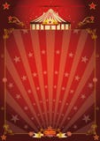 Affiche rouge magique de cirque d'étoile illustration libre de droits Affiche rouge magique de cirque d'étoile illustration libre de droits