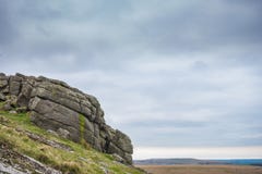 Affleurement de Dartmoor de granit Photographie stock Affleurement de Dartmoor de granit Photographie stock