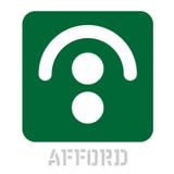 Afford conceptual graphic icon vector illustration Afford conceptual graphic icon vector illustration